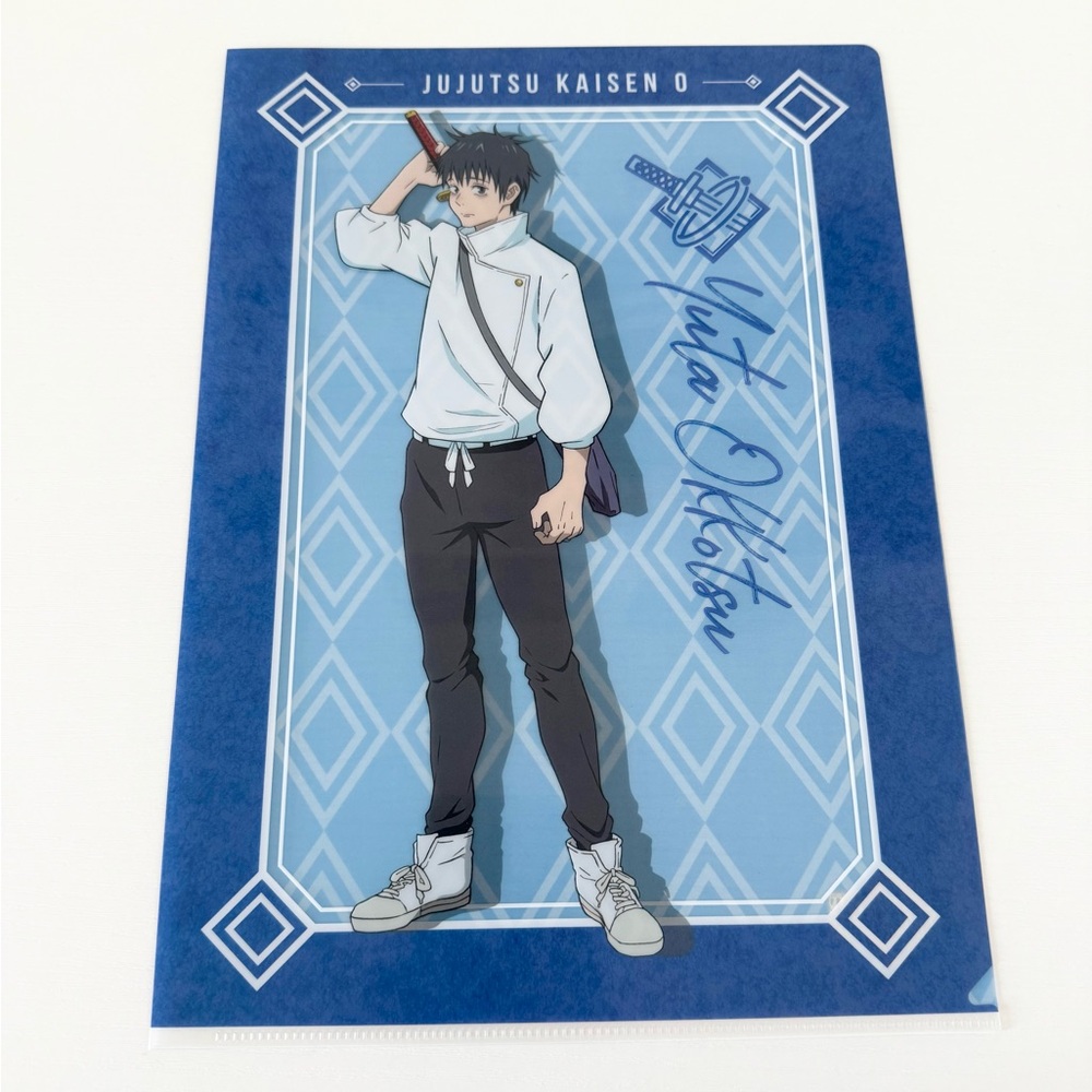 Yuta okkatsu jujutsu kaisen official collectible file folder